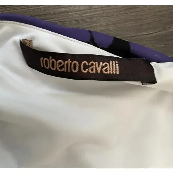 Roberto Cavalli Multicolor Butterfly Print Dress Size: 40 - Picture 5 of 9